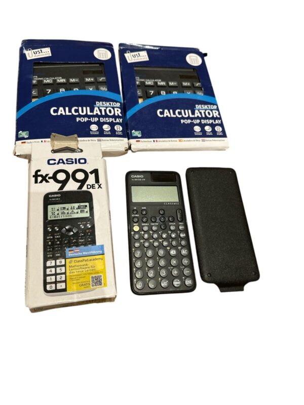 Joblot of Calculators Incl. Casio FX-991DE X Scientific Financial