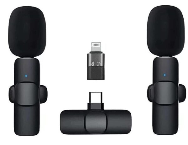 Wireless Clip-On Lapel Microphone 2-in-1 compatible with both Android & Apple. - Image 6