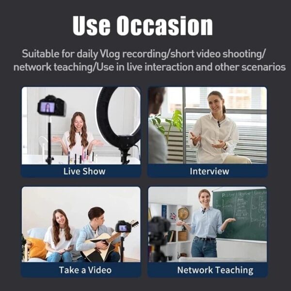 Wireless Clip-On Lapel Microphone 2-in-1 compatible with both Android & Apple. - Image 10