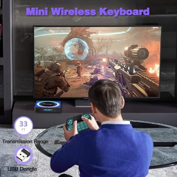 BL X88 PRO 13 Android TV Box 4K/8K, 4GB/64GB, WiFi6, RK3528, BT5.0, w/ KB (2024) - Image 5