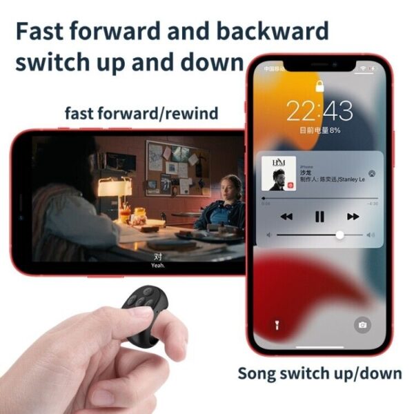 JX-05S Multifunction Bluetooth Phone Remote Portable App Page Turner Tiktok - Image 5
