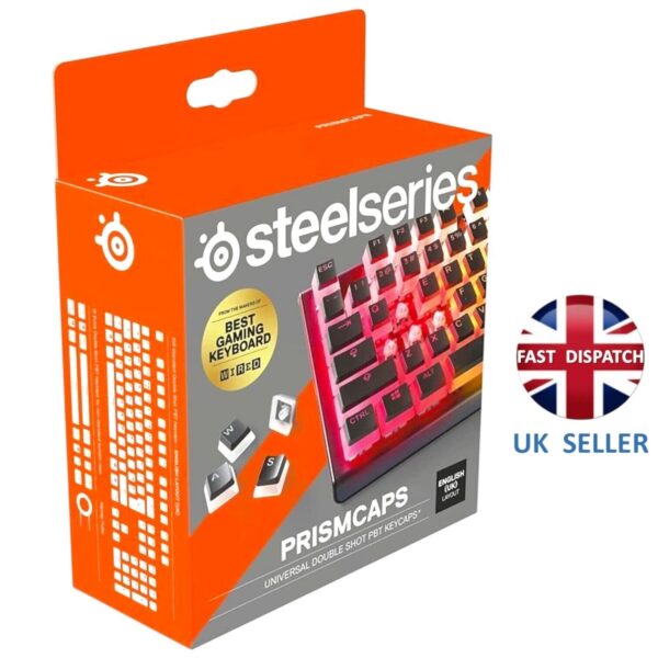 Steelseries Prism Caps English UK Layout Universal Double Shot PBT Keycaps