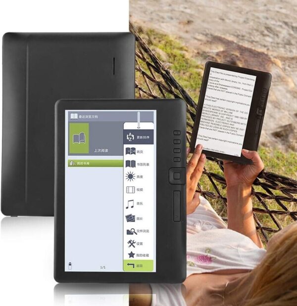 BK7019 Portable 7inch E Book Reader Colorful Screen Supports TF Card - Image 4