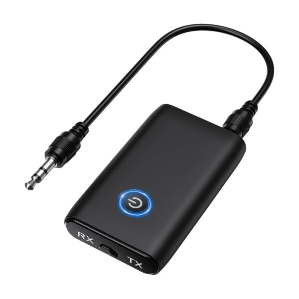 ORIA Bluetooth 5.3 Transmitter Receiver 2-in-1 Wireless 3.5mm Audio Adapter