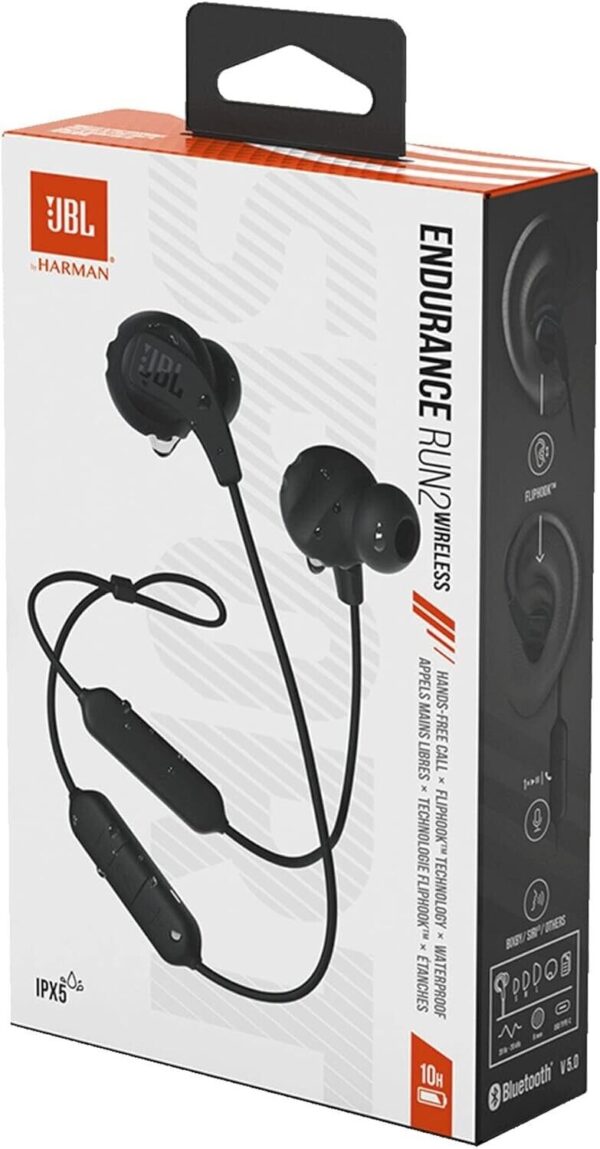JBL Endurance Run 2 Wireless Sport Headphones, Secure Fit, Sweatproof, 10H Playt