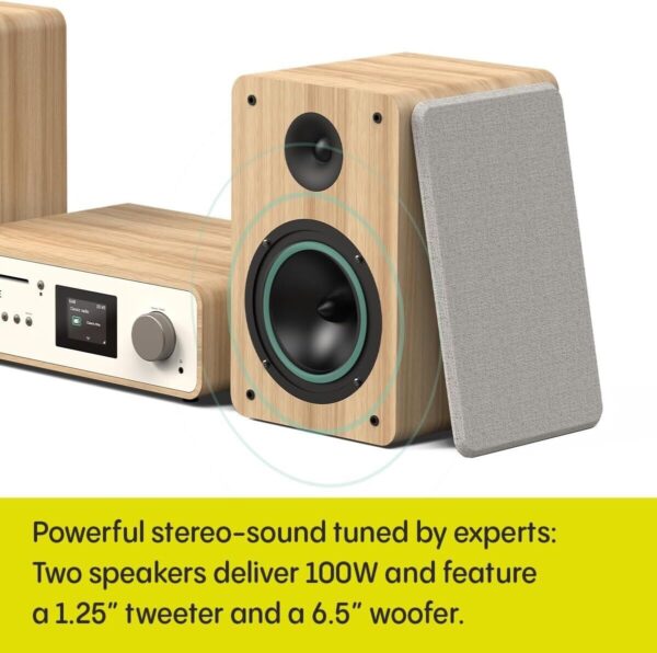 Pure Classic HiFi Stereo System - 100W, Internet Radio, DAB+/Bluetooth, CD/USB - Image 4
