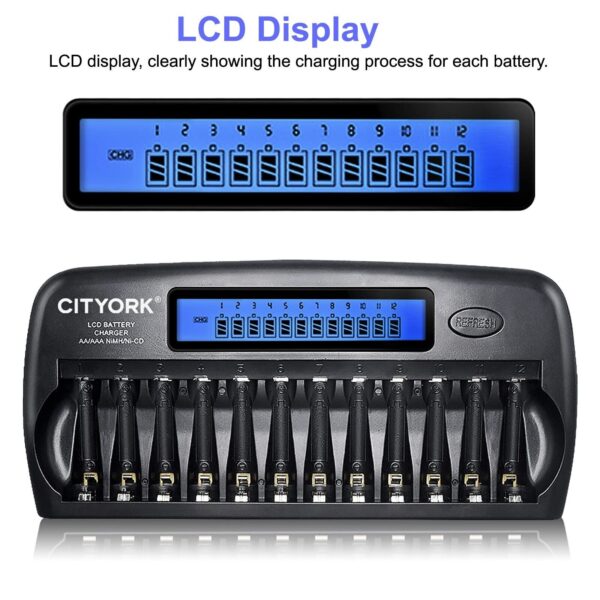 CITYORK® LCD BATTERY CHARGER AA/AAA NI-MH/NI-CD - Image 2