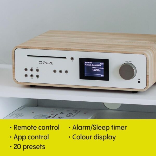 Pure Classic HiFi Stereo System - 100W, Internet Radio, DAB+/Bluetooth, CD/USB - Image 5