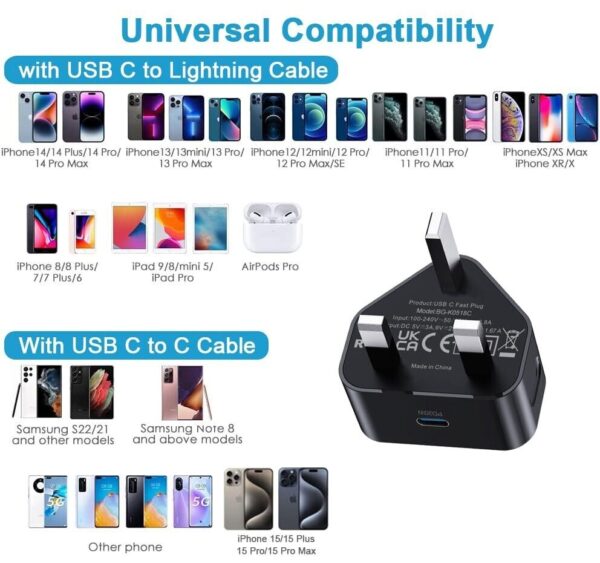 For Samsung Galaxy S22 S23 S23+ S23 Ultra Super Fast Plug Charger Cable Type C