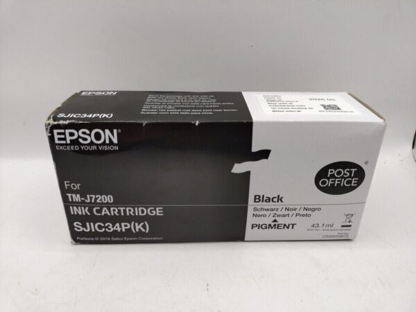 Genuine Epson Black Printer Ink Cartridge for TM-J7200