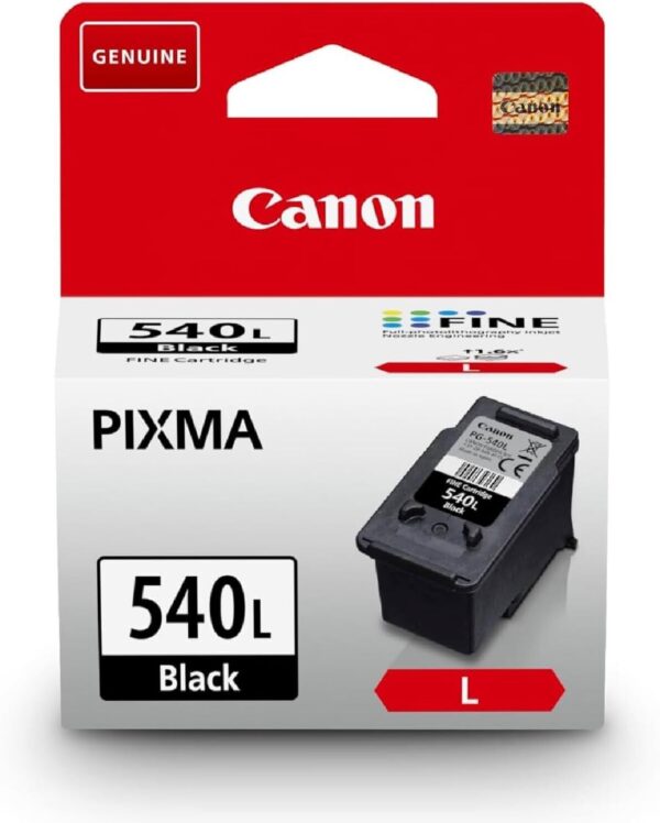 Canon Ink - PG-540L High Yield Genuine Black Printer Ink Cartridge
