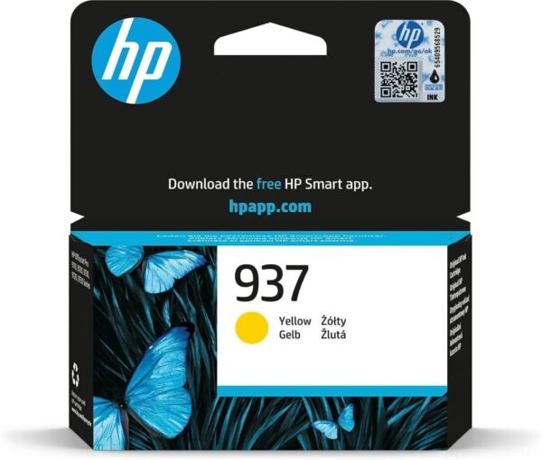 Original HP 937 Yellow Ink Cartridge (4S6W4NE)
